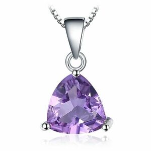 Colier din argint Triangle Amethyst imagine