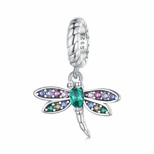 Talisman din argint Big Crystal Dragonfly imagine