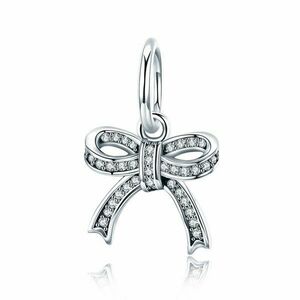 Talisman din argint Crystal Bowknot imagine