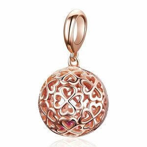 Talisman din argint Flower Cage Rose Gold imagine