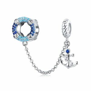 Talisman din argint Blue Anchor Chain imagine