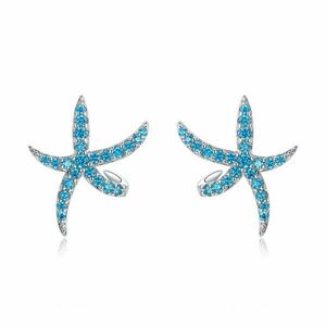 Cercei din argint Turquoise Sea Star imagine