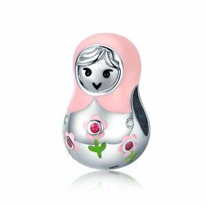 Talisman din argint Pink Matryoshka imagine