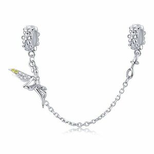 Talisman din argint Sparkling Fairy Safety Chain imagine