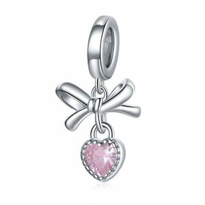 Talisman din argint Pink Perfect Heart imagine