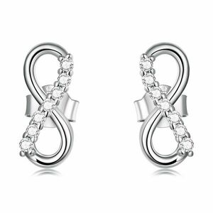 Cercei din argint Beautiful Infinite Simple Earrings imagine