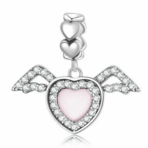 Talisman din argint Love Heart Angel Wings imagine