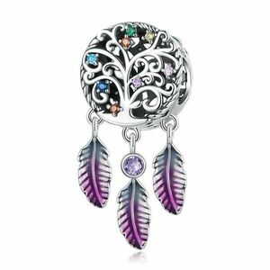 Talisman din argint Colored Dream Catcher imagine