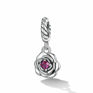 Talisman din argint Pink Rose imagine