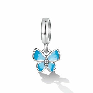 Talisman din argint Blue Butterfly imagine