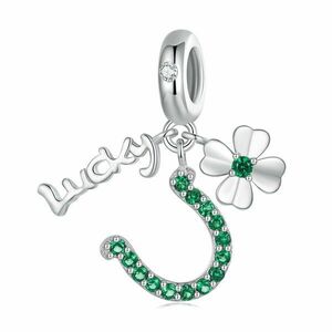 Talisman din argint Lucky Clover Charm imagine