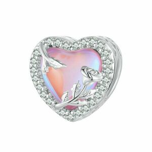 Talisman din argint Valentine\'s Heart imagine