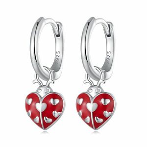 Cercei din argint Ladybug\'s Love imagine