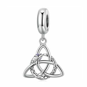 Talisman din argint Triquetra Snake imagine