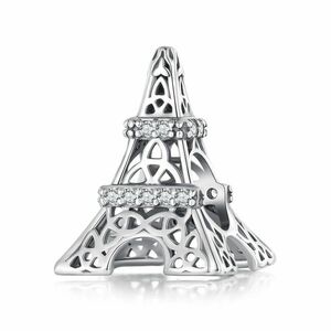 Talisman din argint Shiny Eiffel Tower imagine