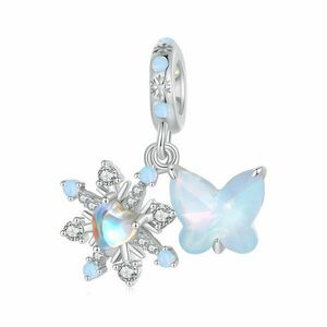 Talisman din argint Frozen Butterfly imagine