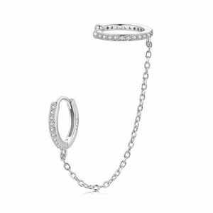 CERCEL din argint Silver Chain Crystals imagine