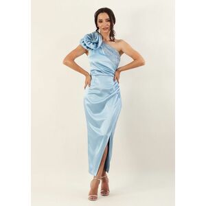 Rochie pe un umar bleu 36 imagine