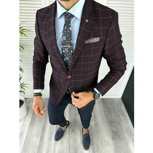 Sacou barbati slim fit 12845 38-5 E~ imagine