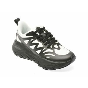 Pantofi sport PESPANDA alb-negru, 66023, din material textil imagine