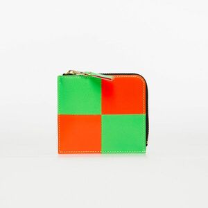 Portofel Comme des Garçons Fluo Squares Wallet Orange/ Green imagine