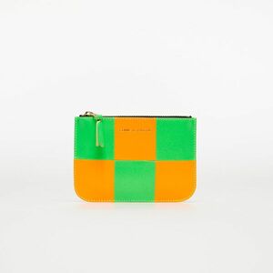 Portofel Comme des Garçons Fluo Squares Wallet Orange/ Green imagine