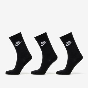 Nike Sportwears Everyday Essential Crew 3-Pack Socks Black/ White imagine