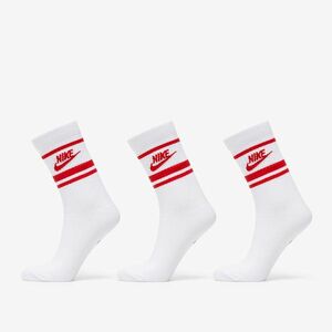 Nike Sportwear Everyday Essential Crew 3-Pack Socks White/ University Red imagine