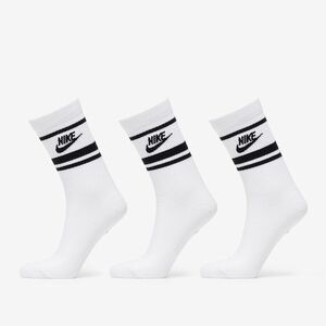 Nike Crew Socks White/ Black imagine