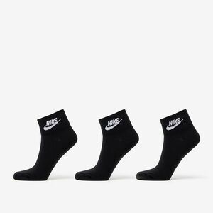 Nike Sportwear Everyday Essential Ankle Socks 3-Pack Black/ White imagine