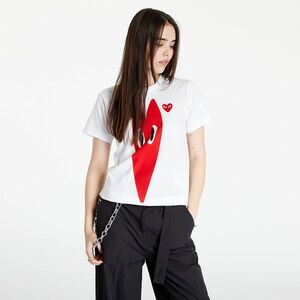 Tricou Comme des Garçons PLAY Short Sleeve Knit T-Shirt White imagine