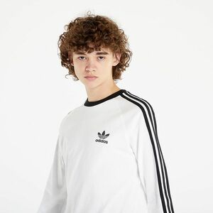 Tricou adidas 3-Stripes Long Sleeve Tee White imagine