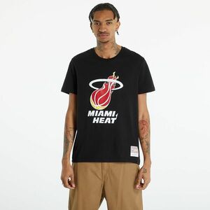 Tricou Mitchell & Ness NBA Team Logo Tee Miami Heat Black imagine