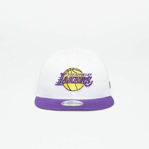 New Era Los Angeles Lakers Crown Team 9FIFTY Snapback Cap Optic White/ True Purple imagine