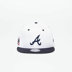 New Era Atlanta Braves White Crown Patch 9Fifty Snapback Cap Optic White/ Navy imagine