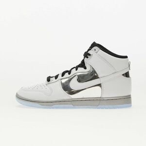 Sneakers Nike W Dunk High SE White/ White - Mettalic Silver imagine