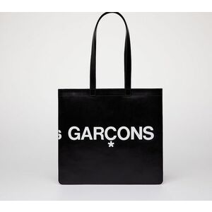 Geantă Comme des Garçons Huge Logo Tote Bag Black imagine