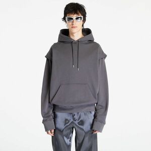 Hanorac HELIOT EMIL Outline Logo Hoodie Dark Grey imagine