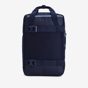 Rucsac Under Armour Project Rock Box Duffle Backpack Midnight Navy/ Midnight Navy/ Hushed Blue imagine