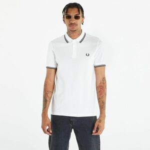 Tricou FRED PERRY Twin Tipped Short Sleeve Tee White imagine