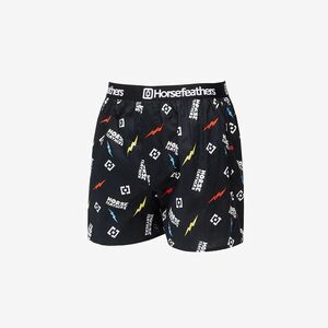 Horsefeathers Frazier Boxer Shorts Black/ Ignite Print imagine