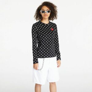 Tricou Comme des Garçons PLAY Long Sleeve Tee Black imagine