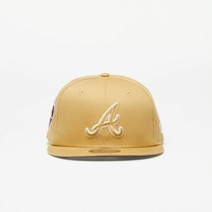 New Era Atlanta Braves Side Patch 9FIFTY Snapback Cap Bronze/ Nfl Brown Suede imagine