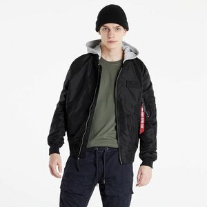 Jacheta Alpha Industries MA-1 TT Hood BP Reflective Jacket Black imagine