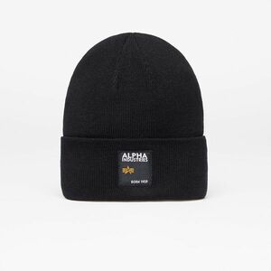 Alpha Industries Label Beanie Black imagine