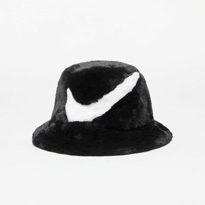 Nike ﻿Apex Bucket Faux Fur Swoosh ﻿Black/ White imagine