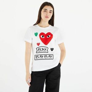 Tricou Comme des Garçons PLAY Heart Logo Tee White imagine