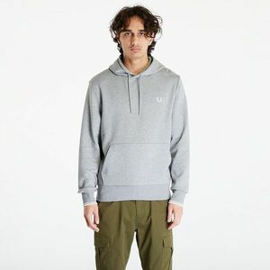 Hanorac FRED PERRY Tipped Hooded Sweatshirt Steel Marl imagine