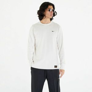 Tricou Nike Life Men's Long Sleeve Heavyweight Waffle Top Phantom/ Light Iron Ore/ Black imagine