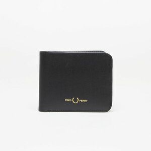 Portofel FRED PERRY Burnished Leathr B'Fold Wallet Black imagine